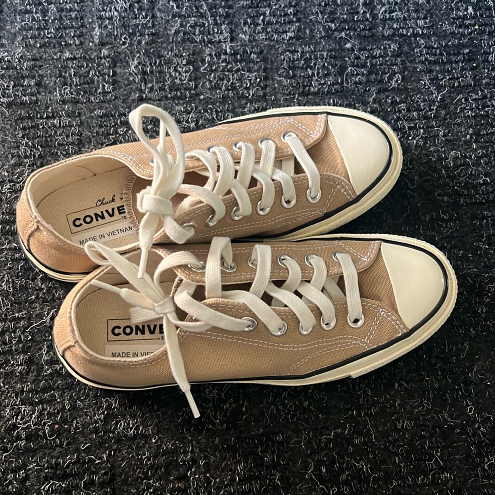 Converse Tan Chuck 70 Low Top Sneakers